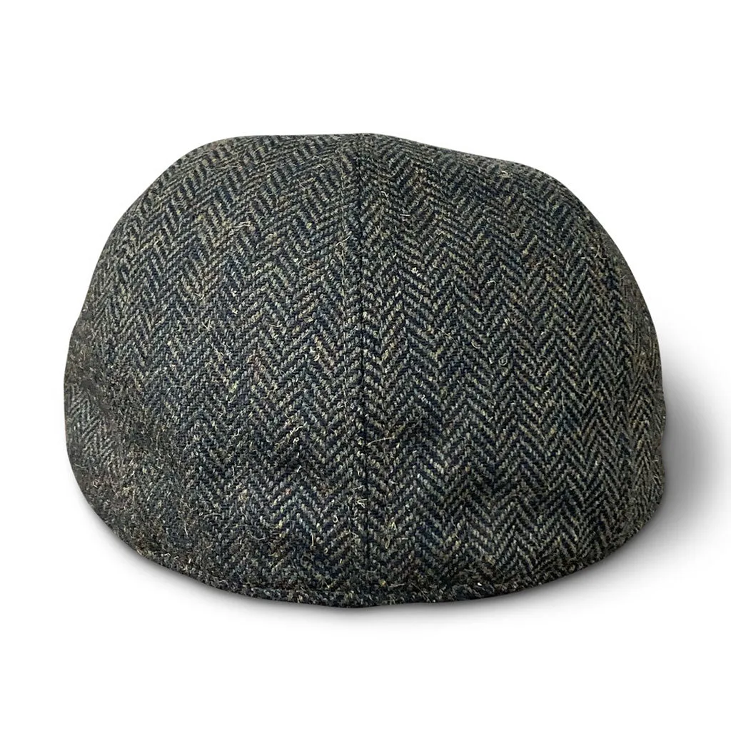 The Peaky Boston Scally Cap - Dark Olive Green Herringbone sold by Boston Scally product image thumbnail 3