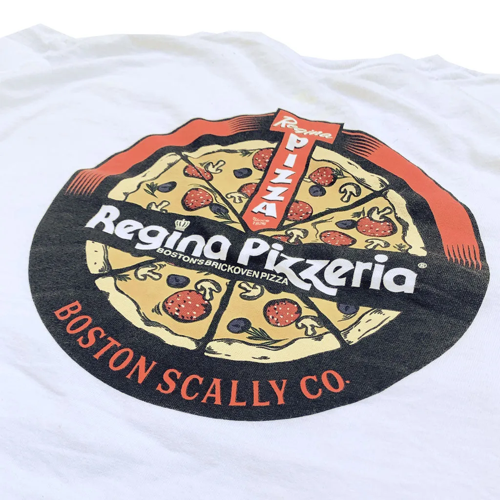 Boston Scally The Regina Pizzeria Long Sleeve Pocket-Tee - White sold by Boston Scally product image thumbnail 3