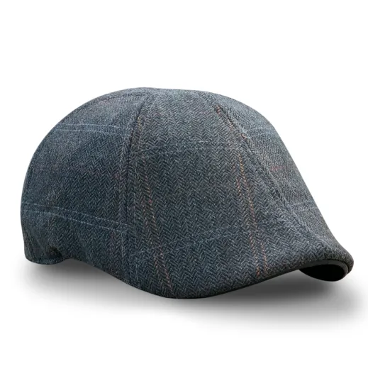 The Bourbon Boston Scally Cap - Smoke & Peat Plaid sold by Boston Scally product image thumbnail 5