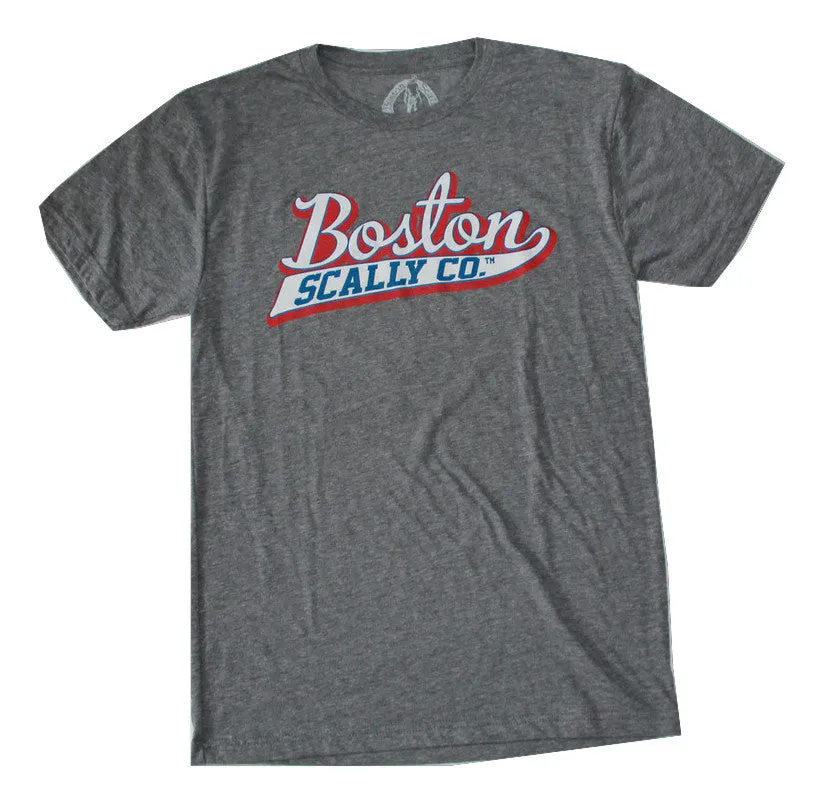 Boston Scally The USA Tee - Grey sold by Boston Scally