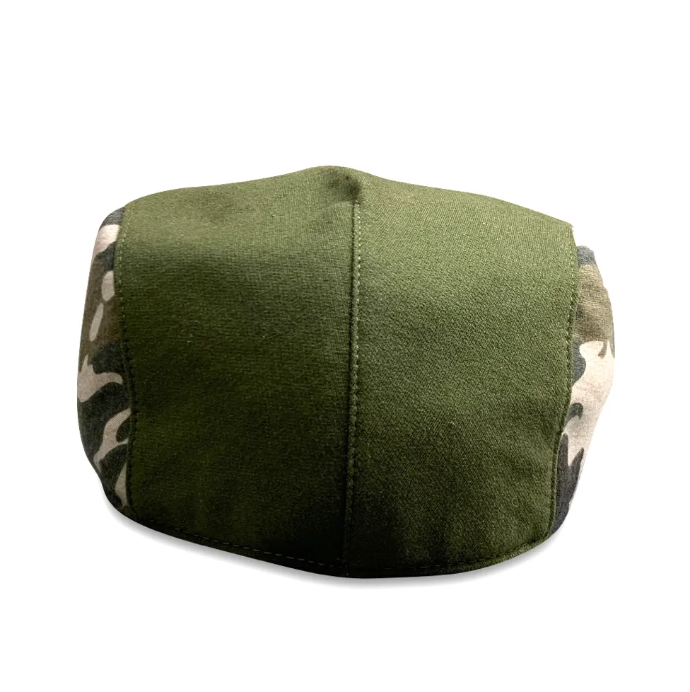 The Responder Single Panel Boston Scally Cap - Military Green & Camo sold by Boston Scally product image thumbnail 3