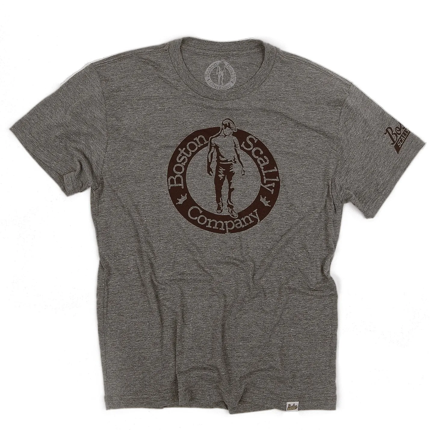 Boston Scally The Tee T-Shirt - Grey sold by Boston Scally