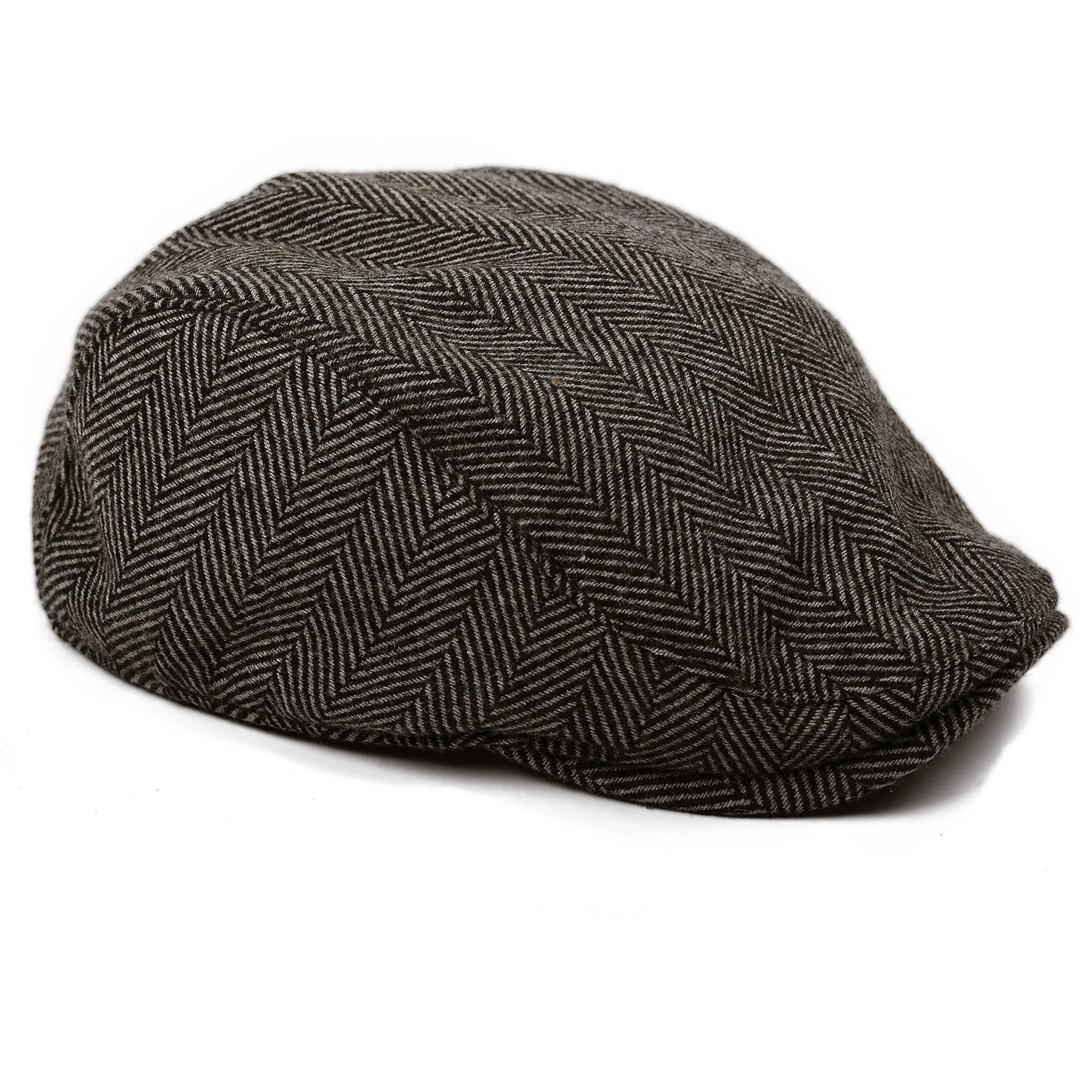 The Original Boston Scally Cap - Grey Herringbone sold by Boston Scally
