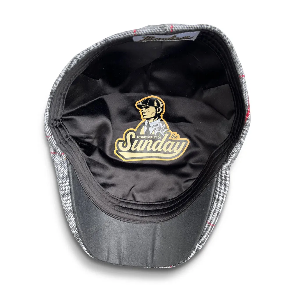 The Sunday Boston Scally Cap - Black Smoke & Red sold by Boston Scally product image thumbnail 2