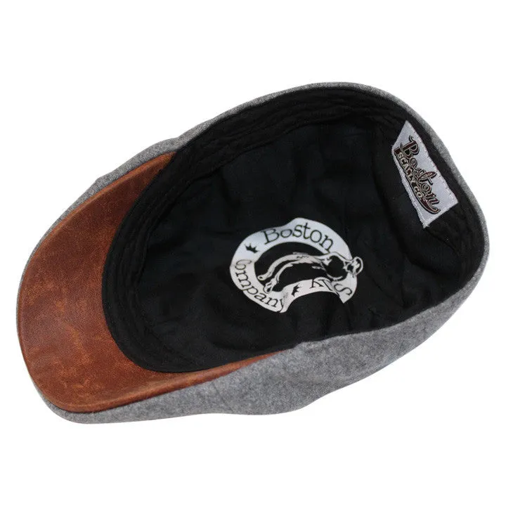 The Kenmore Boston Scally Cap - Allston Grey & Brown Brim sold by Boston Scally product image thumbnail 4