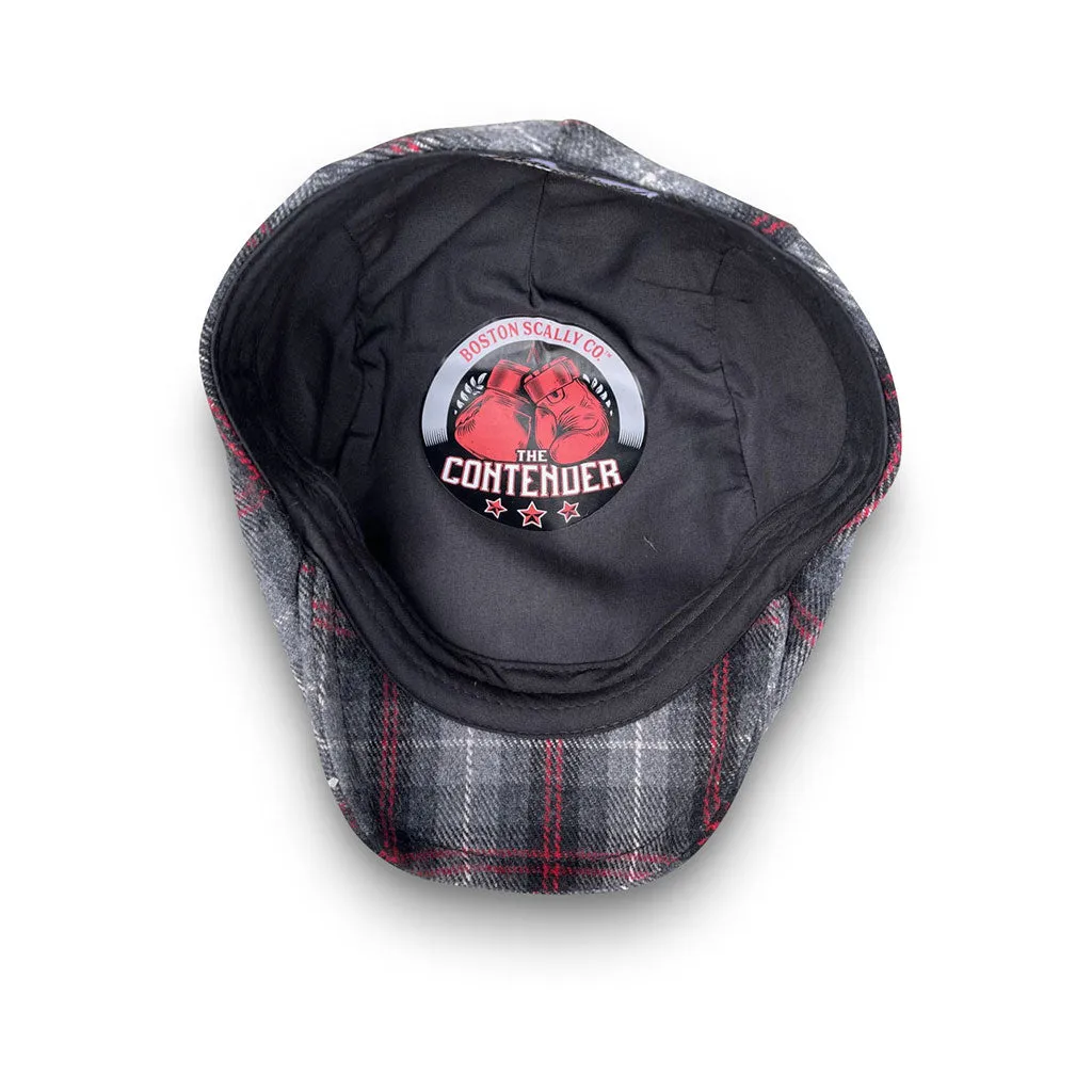 The Contender Boston Scally Cap - Black & Smoke Plaid sold by Boston Scally product image thumbnail 2
