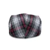 The Contender Boston Scally Cap - Black & Smoke Plaid sold by Boston Scally