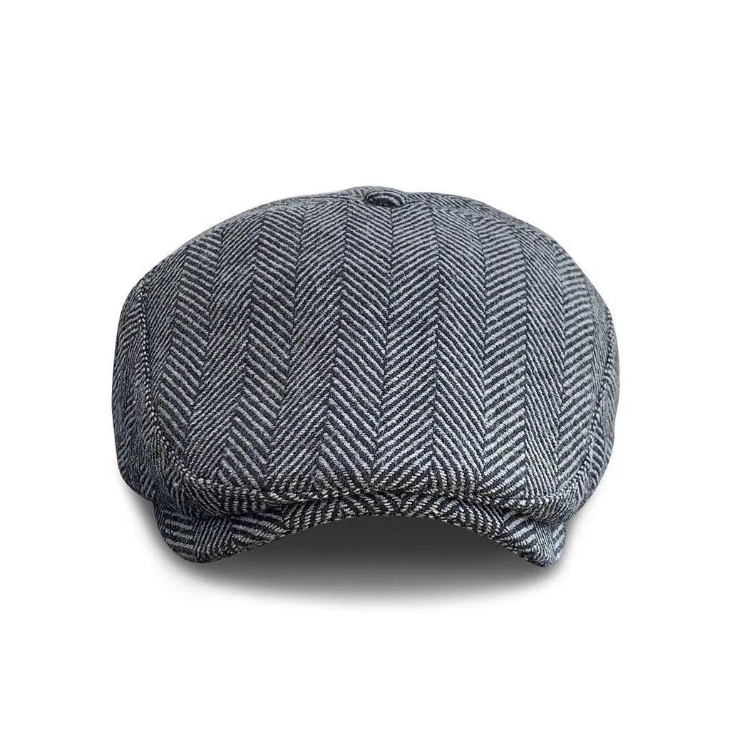 The Original 5-Panel Boston Scally Cap - Grey Herringbone sold by Boston Scally product image thumbnail 3