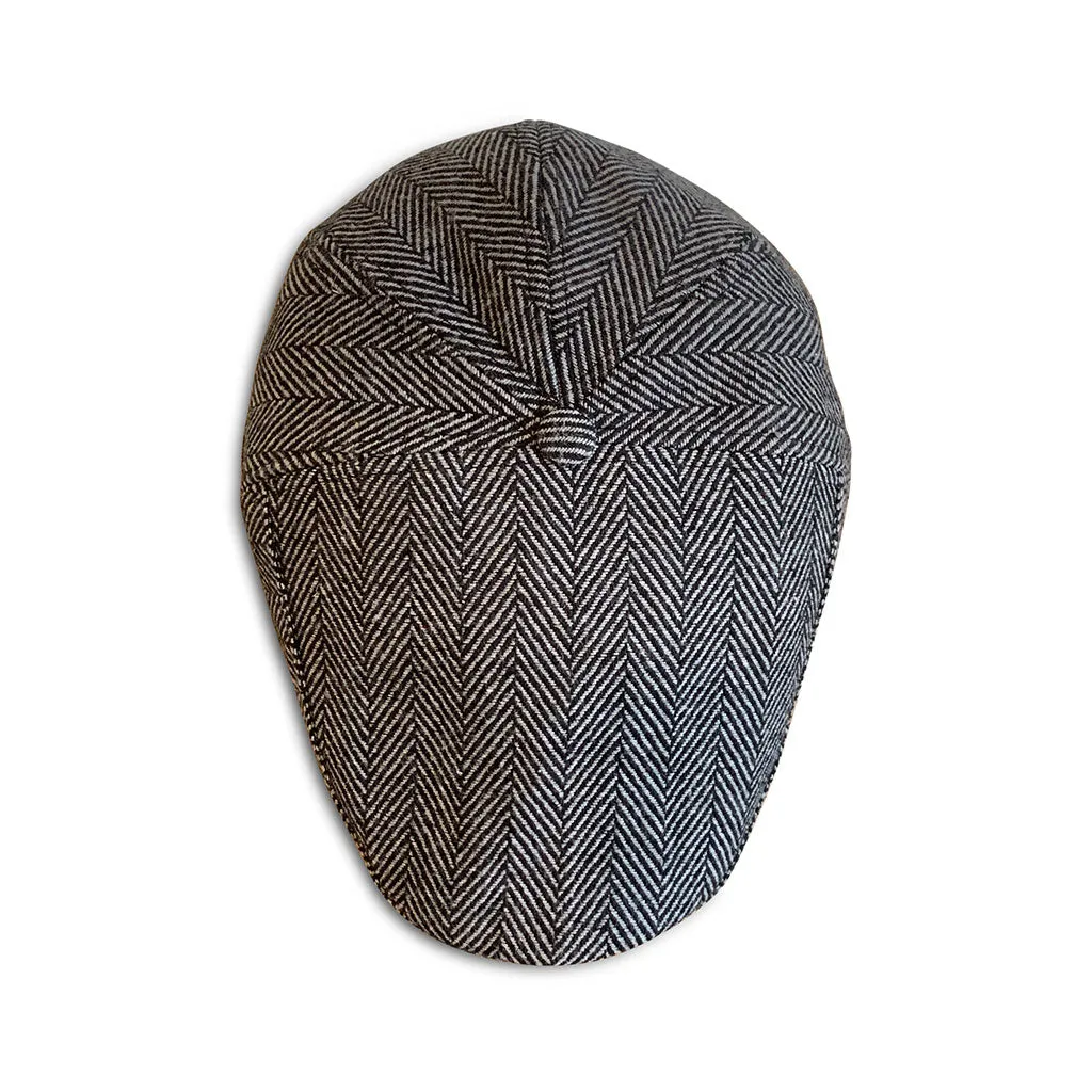 The Original 5-Panel Boston Scally Cap - Grey Herringbone sold by Boston Scally product image thumbnail 4
