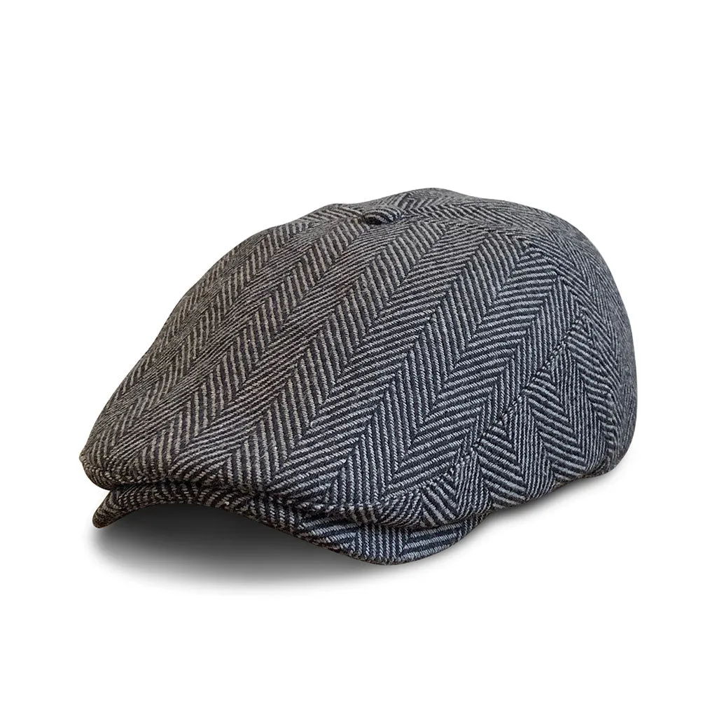 The Original 5-Panel Boston Scally Cap - Grey Herringbone sold by Boston Scally product image thumbnail 2