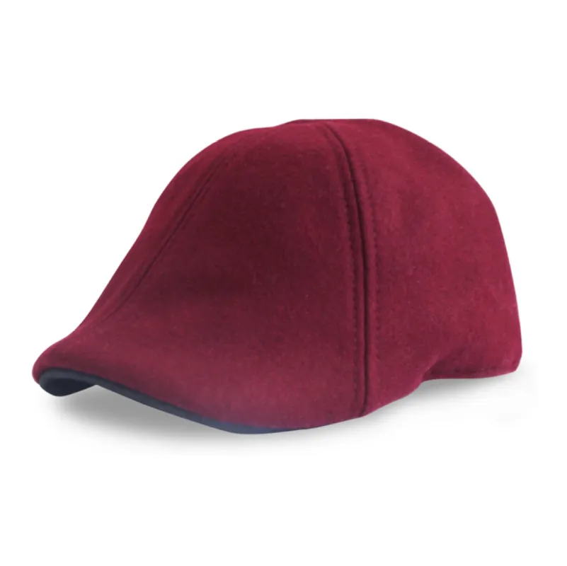 The Kenmore Boston Scally Cap - Crimson & Black Brim sold by Boston Scally