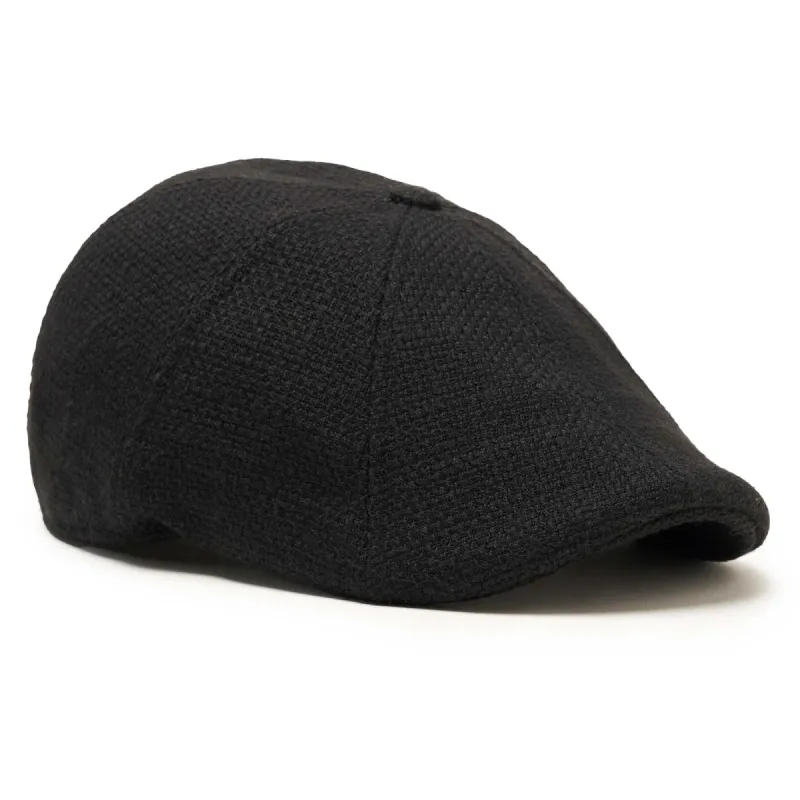 The Woven Peaky Boston Scally Cap - Black sold by Boston Scally