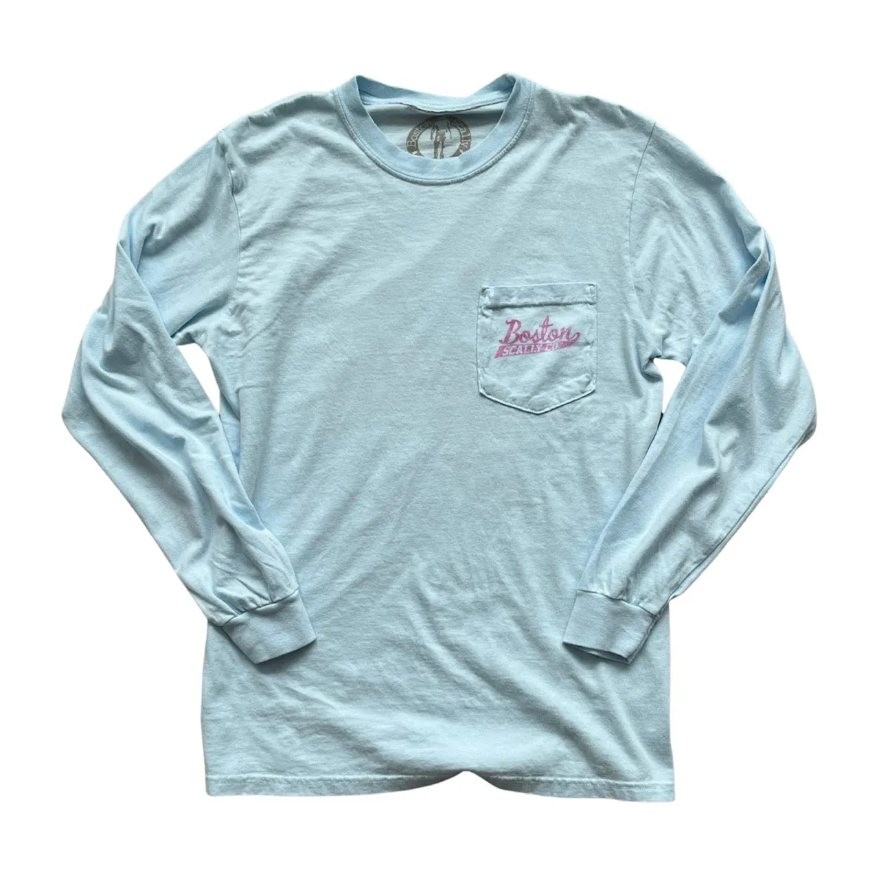 Boston Scally The Hare Long Sleeve Pocket Tee - Robin Egg Blue sold by Boston Scally product image thumbnail 2