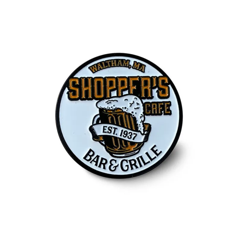 Boston Scally The Shoppers Cafe Cap Pin sold by Boston Scally