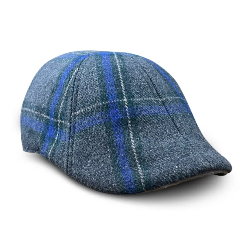 The Brawn Boston Scally Cap - Grey Plaid sold by Boston Scally