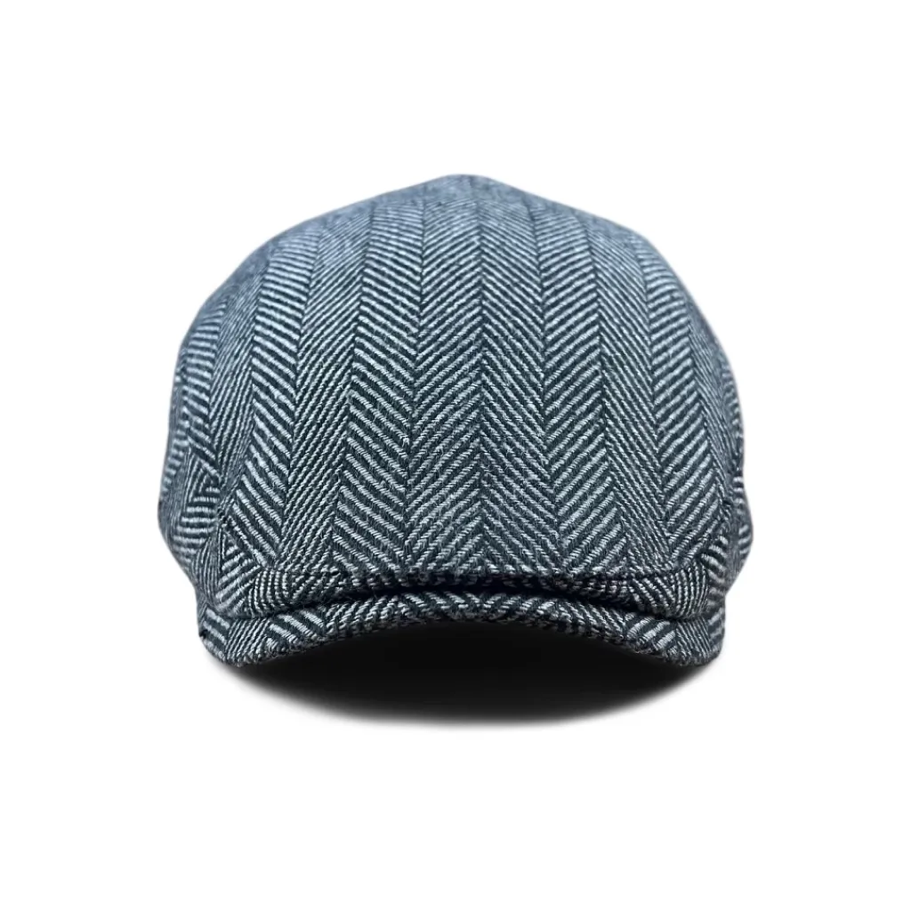 The Flap Cap Boston Scally Cap - Grey Herringbone sold by Boston Scally product image thumbnail 4
