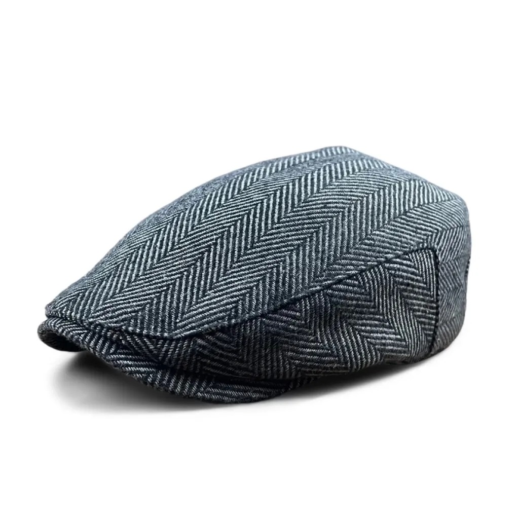 The Flap Cap Boston Scally Cap - Grey Herringbone sold by Boston Scally product image thumbnail 2