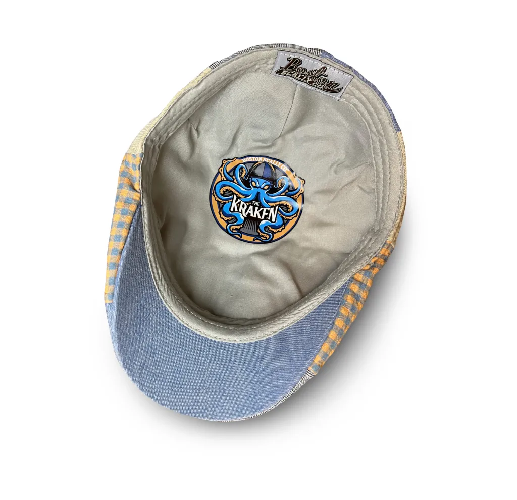 The Kraken Boston Scally Cap - Multi-Color Patchwork sold by Boston Scally product image thumbnail 3