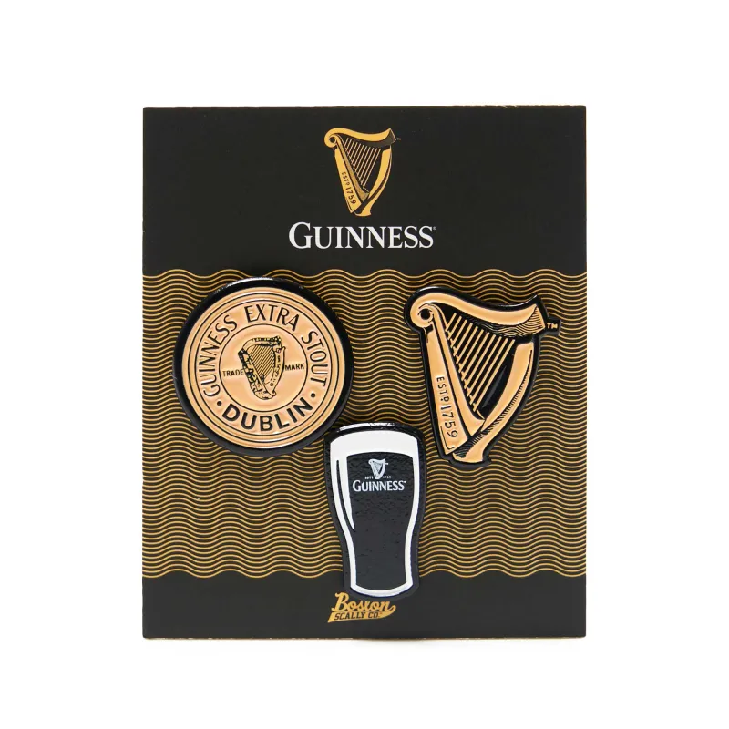 Boston Scally The Guinness Cap Pin Set sold by Boston Scally