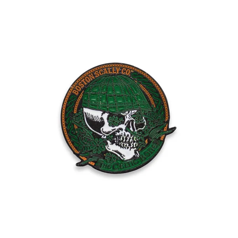 Boston Scally The Celtic Bone Cap Pin sold by Boston Scally