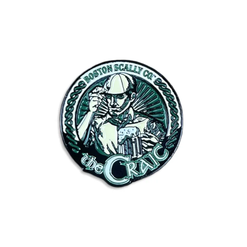 Boston Scally The Craic Cap Pin sold by Boston Scally