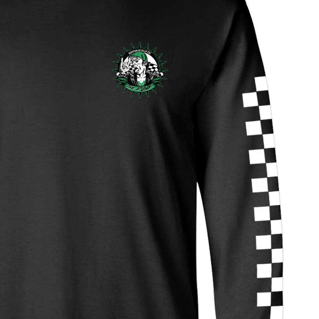 Boston Scally The Punk Long Sleeve Tee T-Shirt - Black sold by Boston Scally product image thumbnail 2