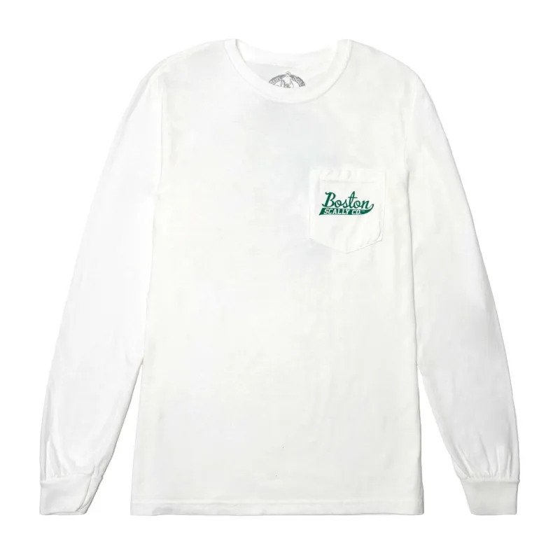 Boston Scally The Bareknuckle - Irish Edition Long Sleeve Tee T-Shirt - White sold by Boston Scally