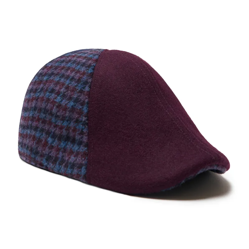 The All Heart Boston Scally Cap - Blue & Purple Plaid sold by Boston Scally