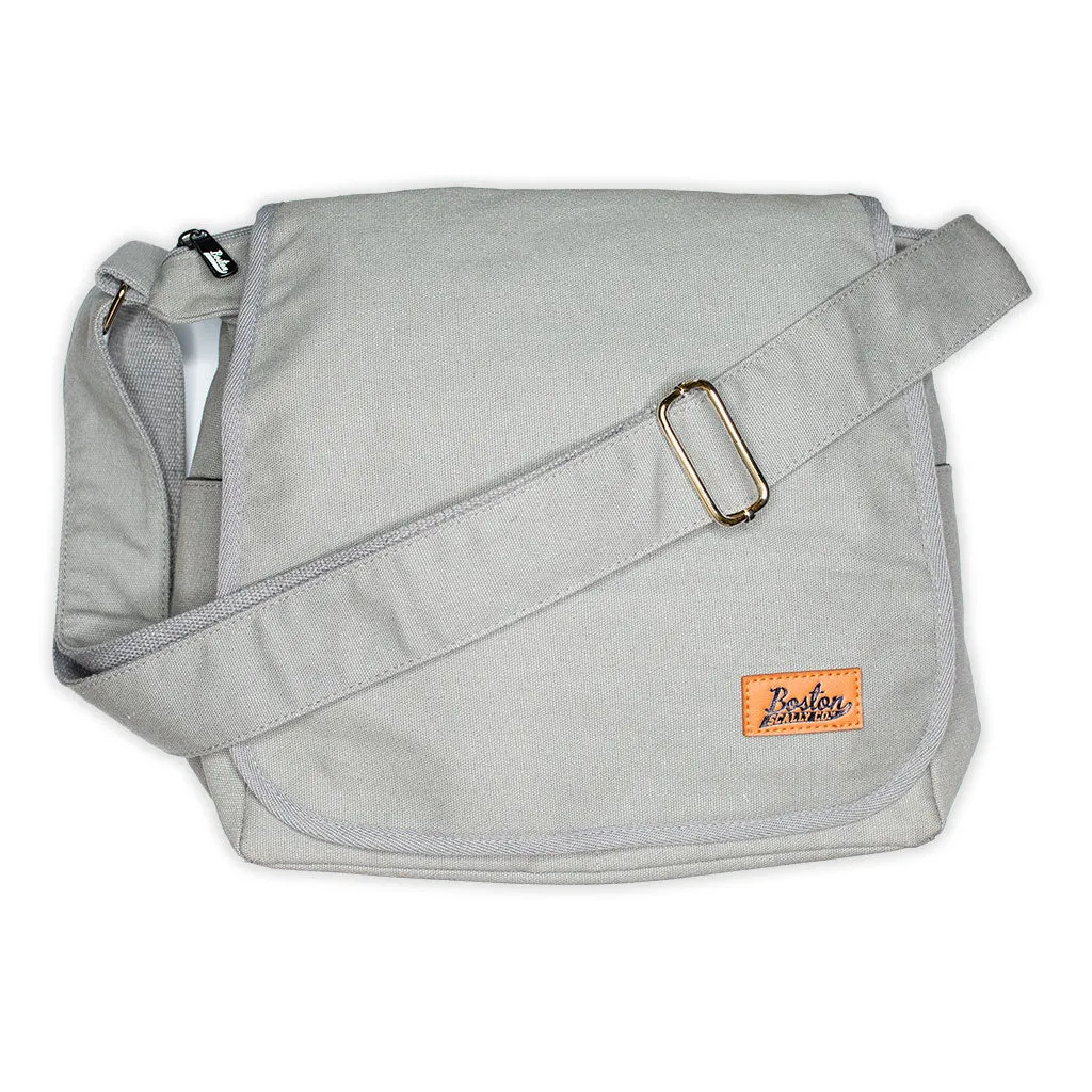 Boston Scally The Messenger Bag - Light Grey sold by Boston Scally