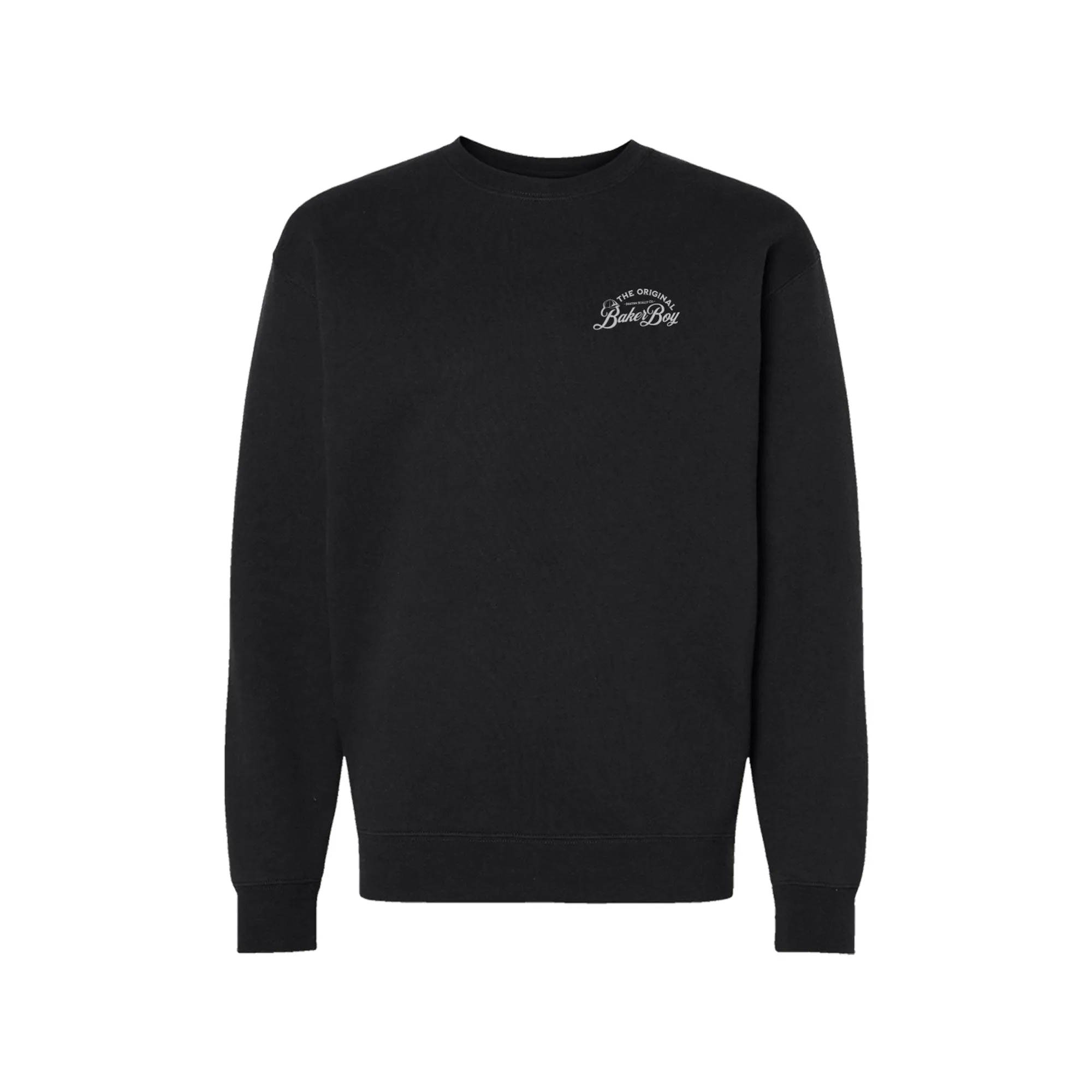 Boston Scally The Baker Boy Crewneck Sweatshirt - Black sold by Boston Scally