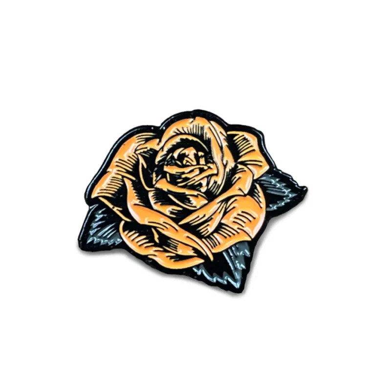 Boston Scally The Halloween Rose Cap Pin sold by Boston Scally