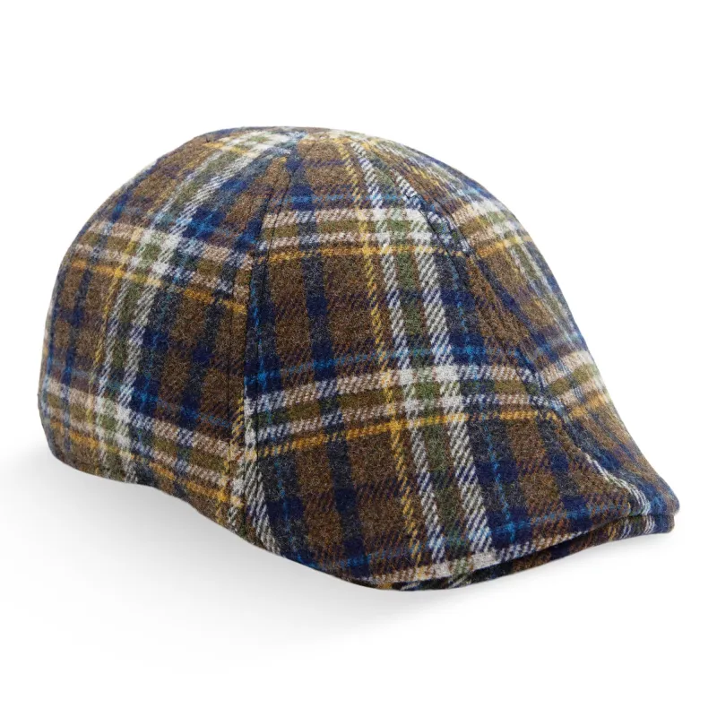 The Underdog Boston Scally Cap - Unwavering Blue Plaid sold by Boston Scally