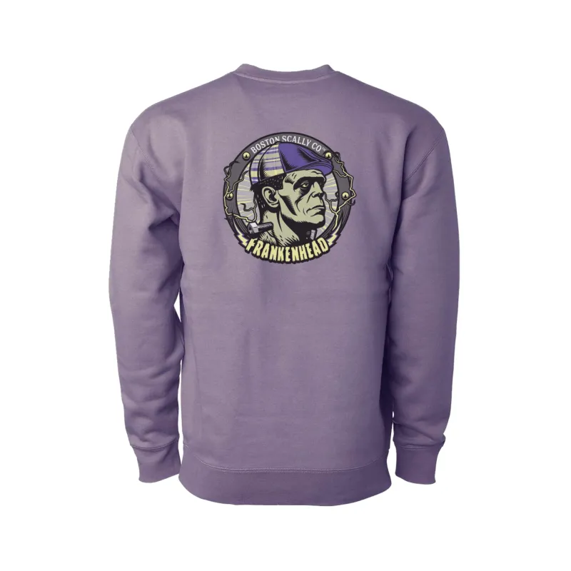 Boston Scally The Frankenhead Crewneck - Plum sold by Boston Scally