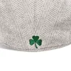 The Irish Boston Scally Cap - White Herringbone sold by Boston Scally
