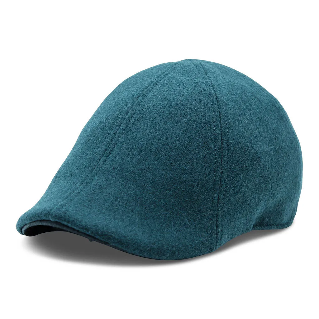 The Kenmore Boston Scally Cap - Slate Blue and Black Leather Brim sold by Boston Scally product image thumbnail 3