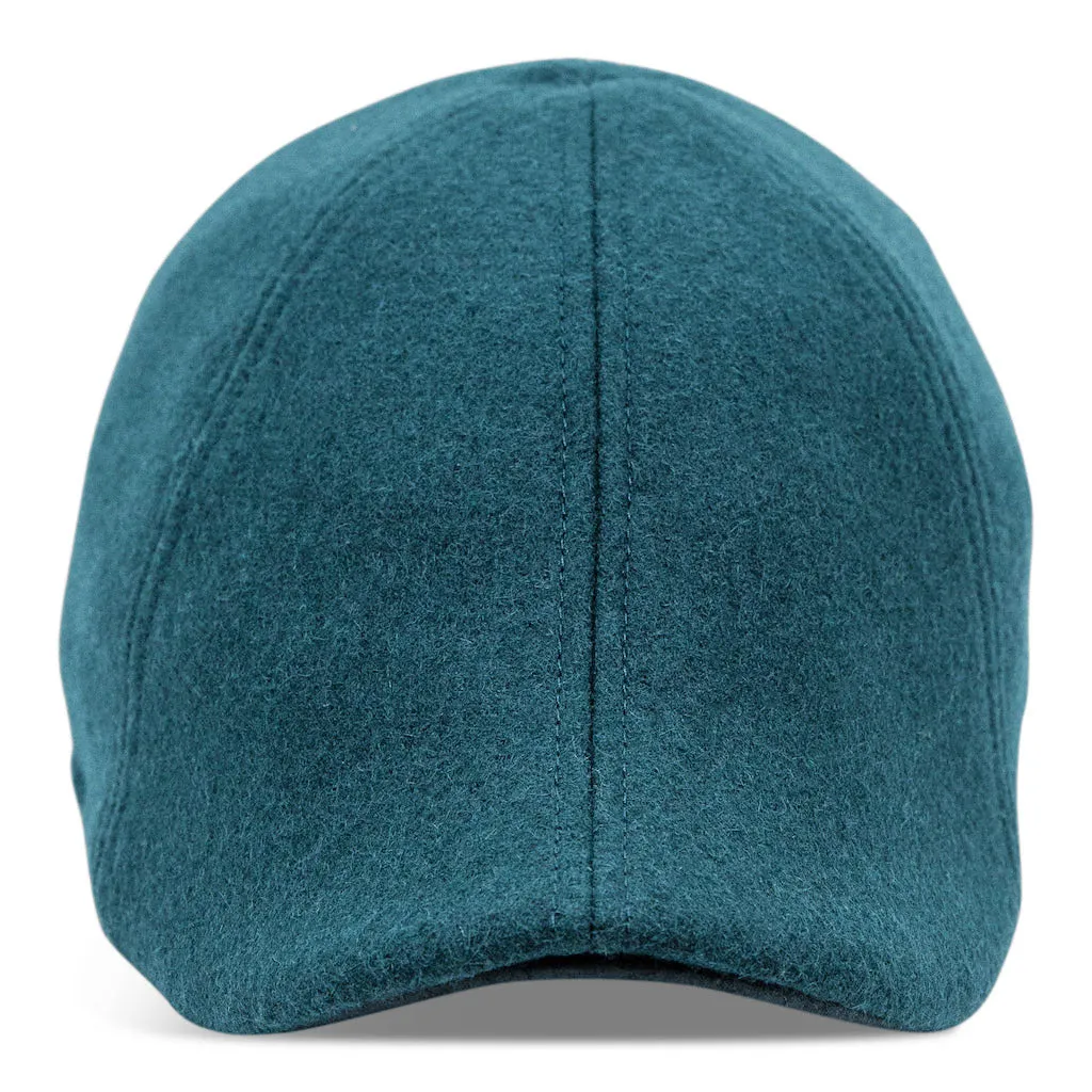 The Kenmore Boston Scally Cap - Slate Blue and Black Leather Brim sold by Boston Scally product image thumbnail 4