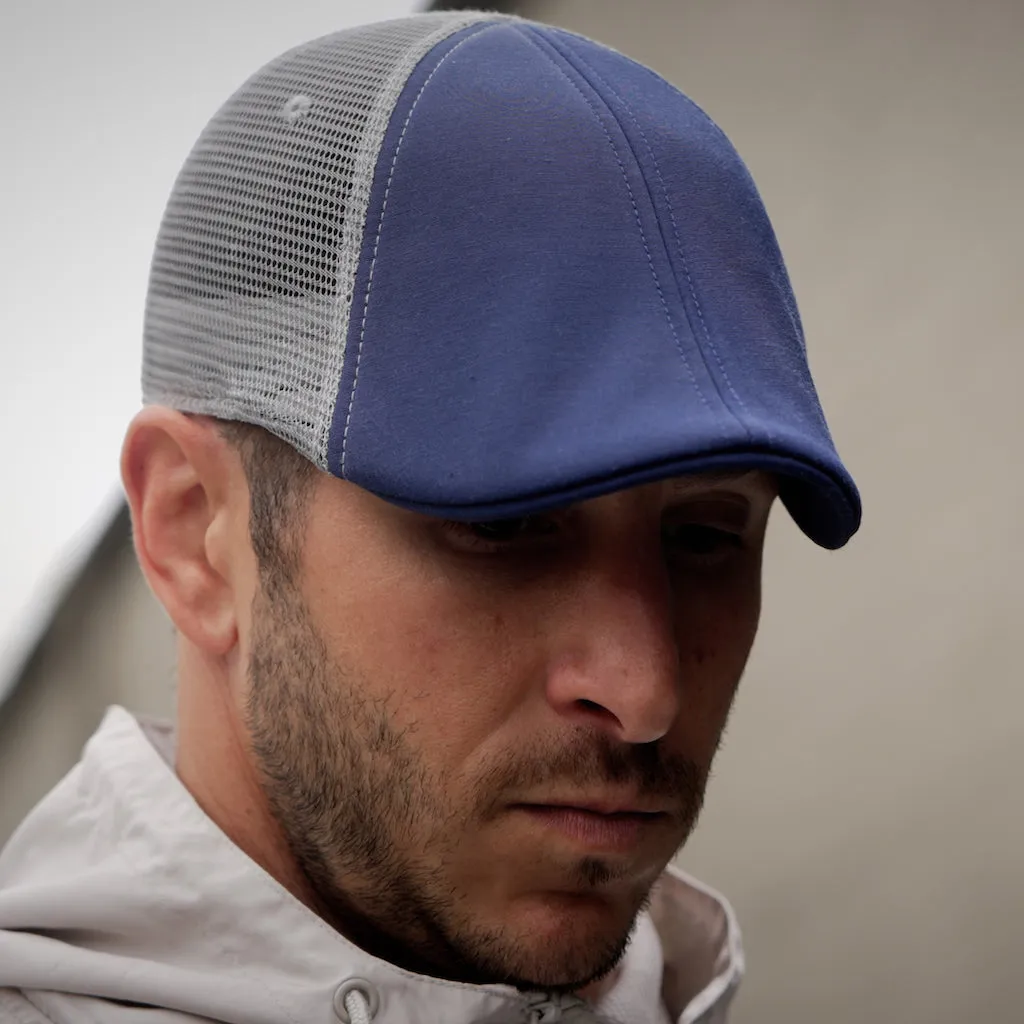 The Mesh Trucker Boston Scally Cap - Navy with Grey sold by Boston Scally product image thumbnail 3