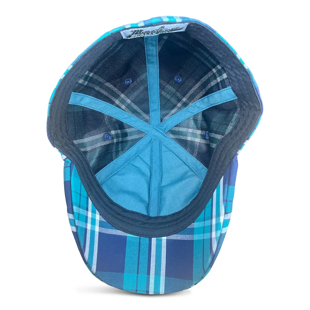 The Sweetwater Plaid Trainer Boston Scally Cap - Tealwater sold by Boston Scally product image thumbnail 2