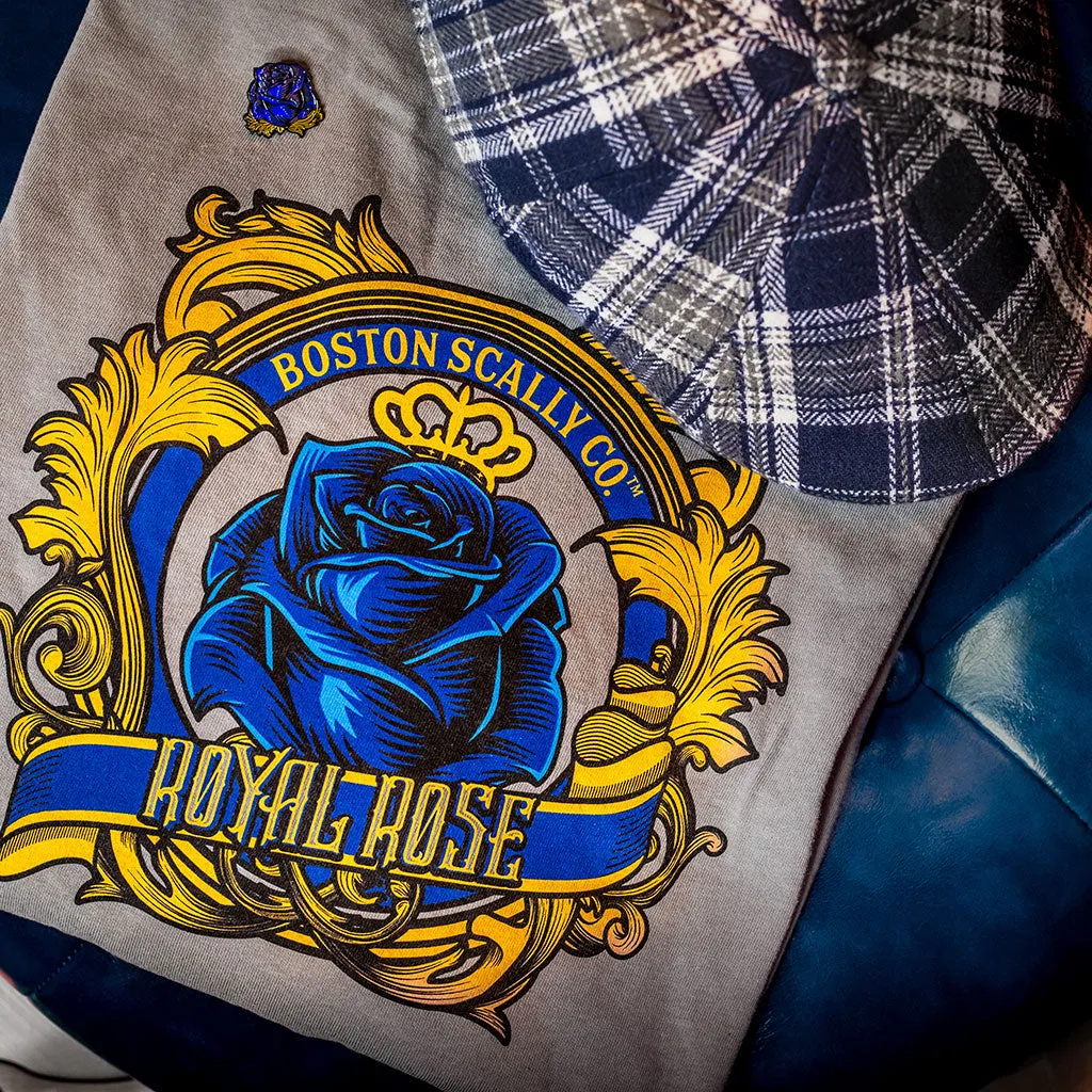 Boston Scally The Royal Rose Long Sleeve Tee T-Shirt - Grey sold by Boston Scally product image thumbnail 4