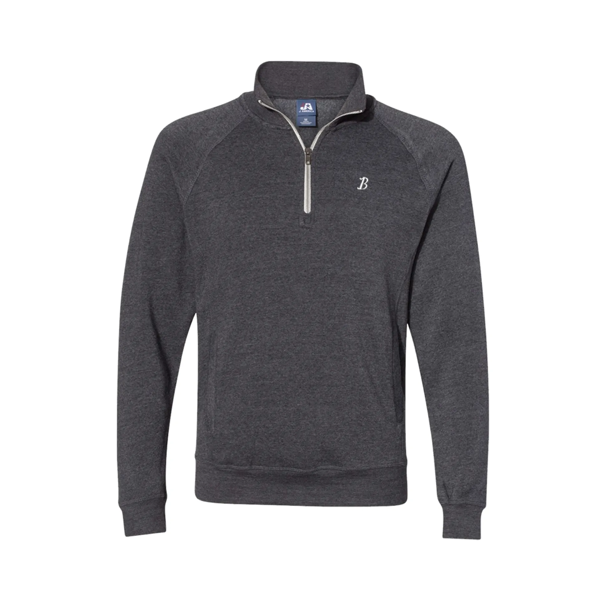 Boston Scally The 1/4 Zip-Up Pullover - Charcoal sold by Boston Scally