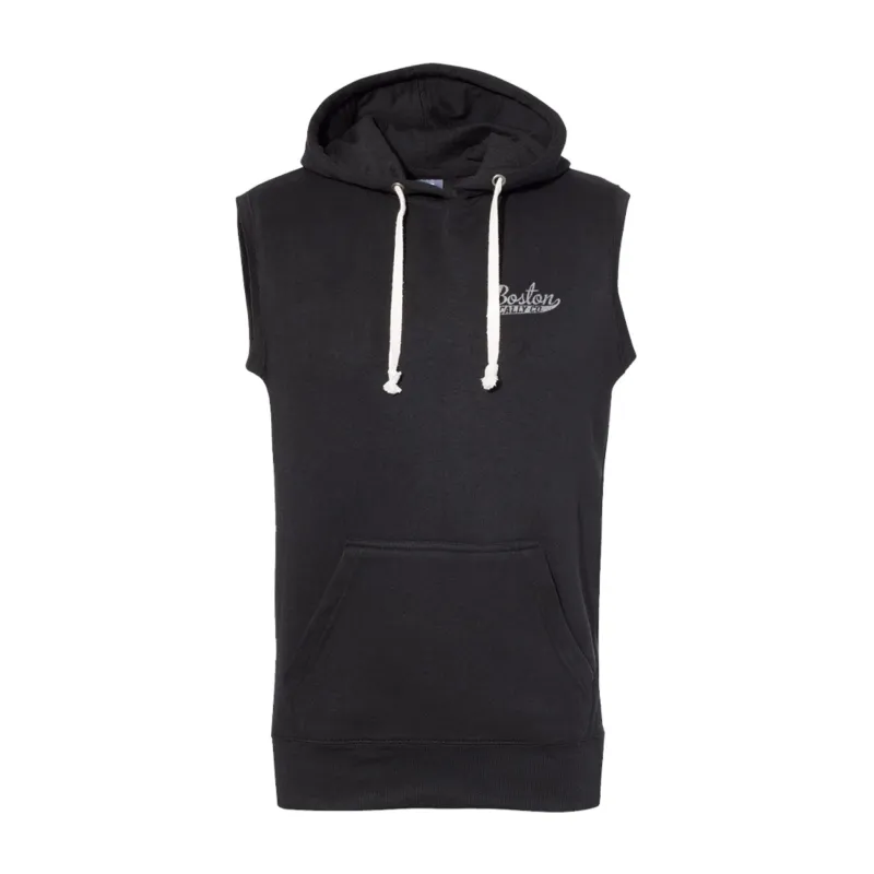 Boston Scally The Rocky Marciano Sleeveless Hoodie - Black sold by Boston Scally