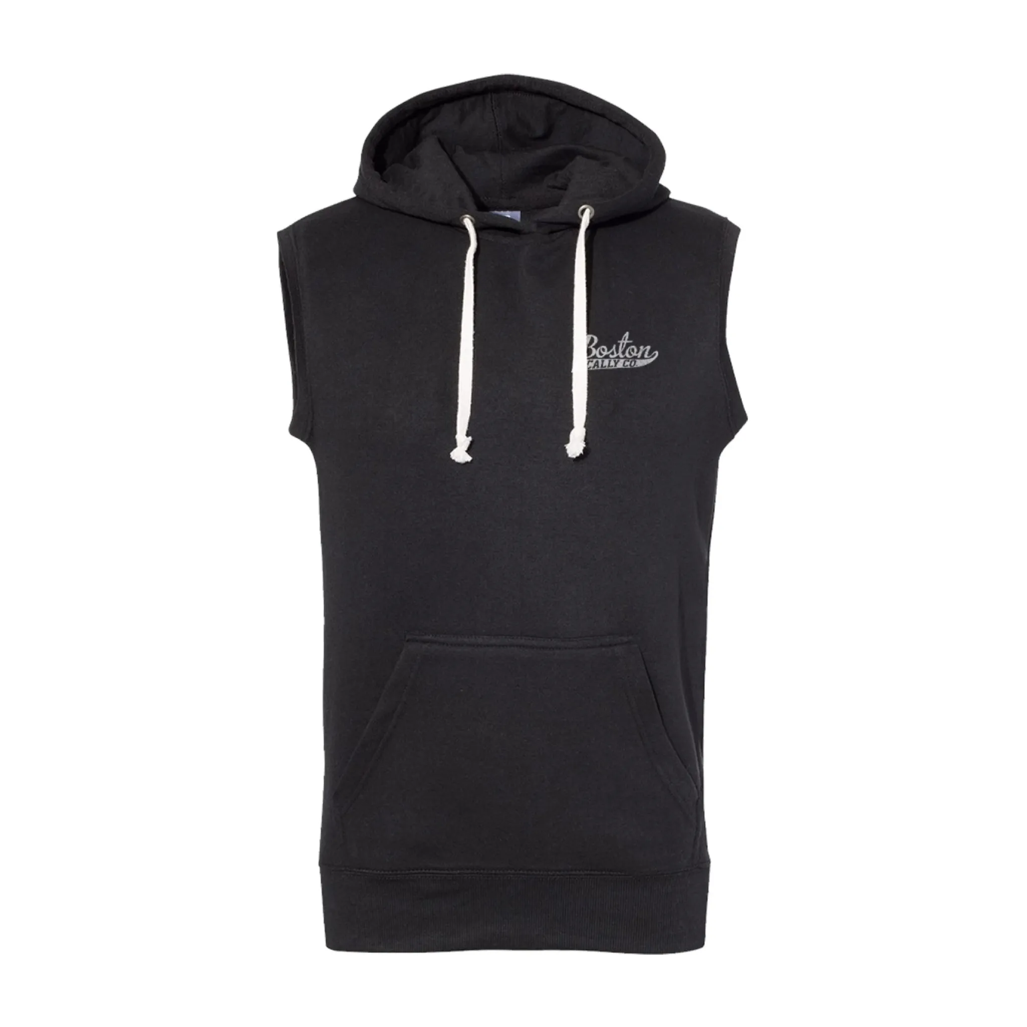 Boston Scally The Rocky Marciano Sleeveless Hoodie - Black sold by Boston Scally
