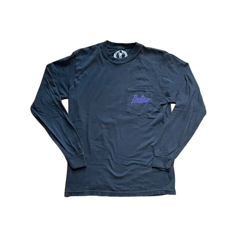 Boston Scally The Violet Rose Long Sleeve Tee T-Shirt - Vintage Black sold by Boston Scally