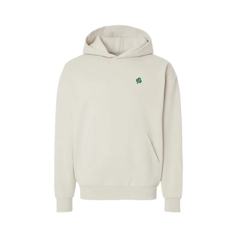 Boston Scally The Shamrock Hoodie - Ivory made by Boston Scally