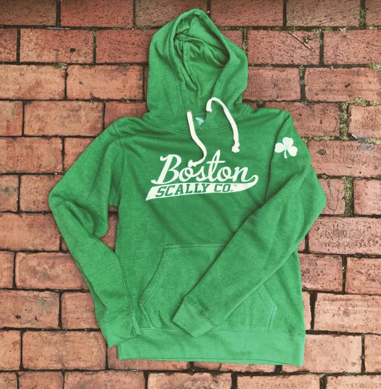 Boston Scally The Shamrock Hoodie - Green sold by Boston Scally