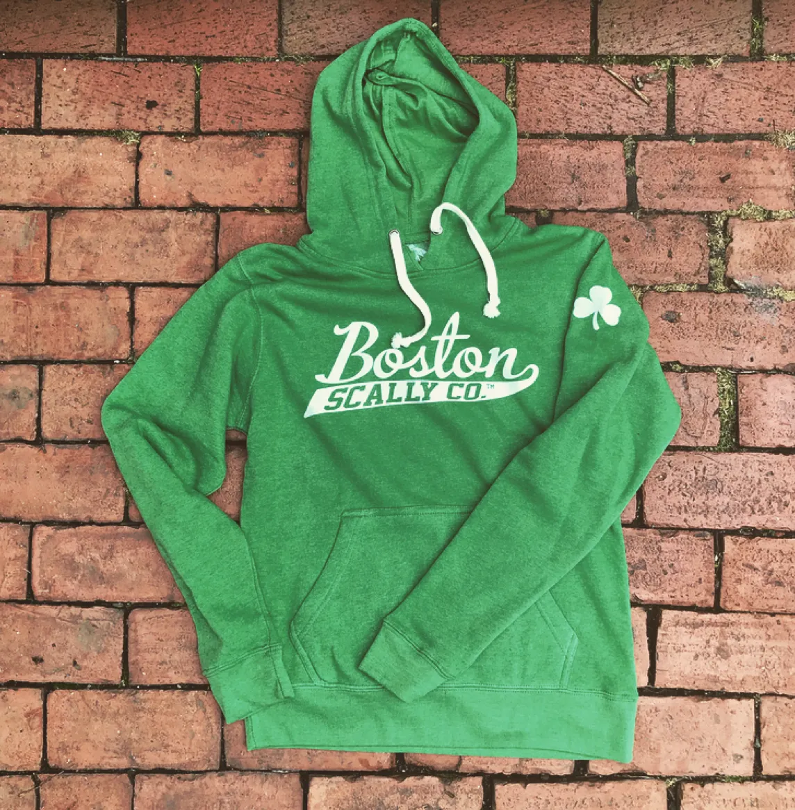 Boston Scally The Shamrock Hoodie - Green sold by Boston Scally