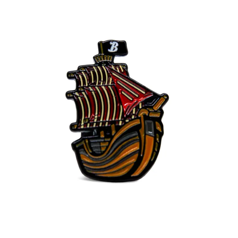 Boston Scally The Pirate Ship Cap Pin sold by Boston Scally