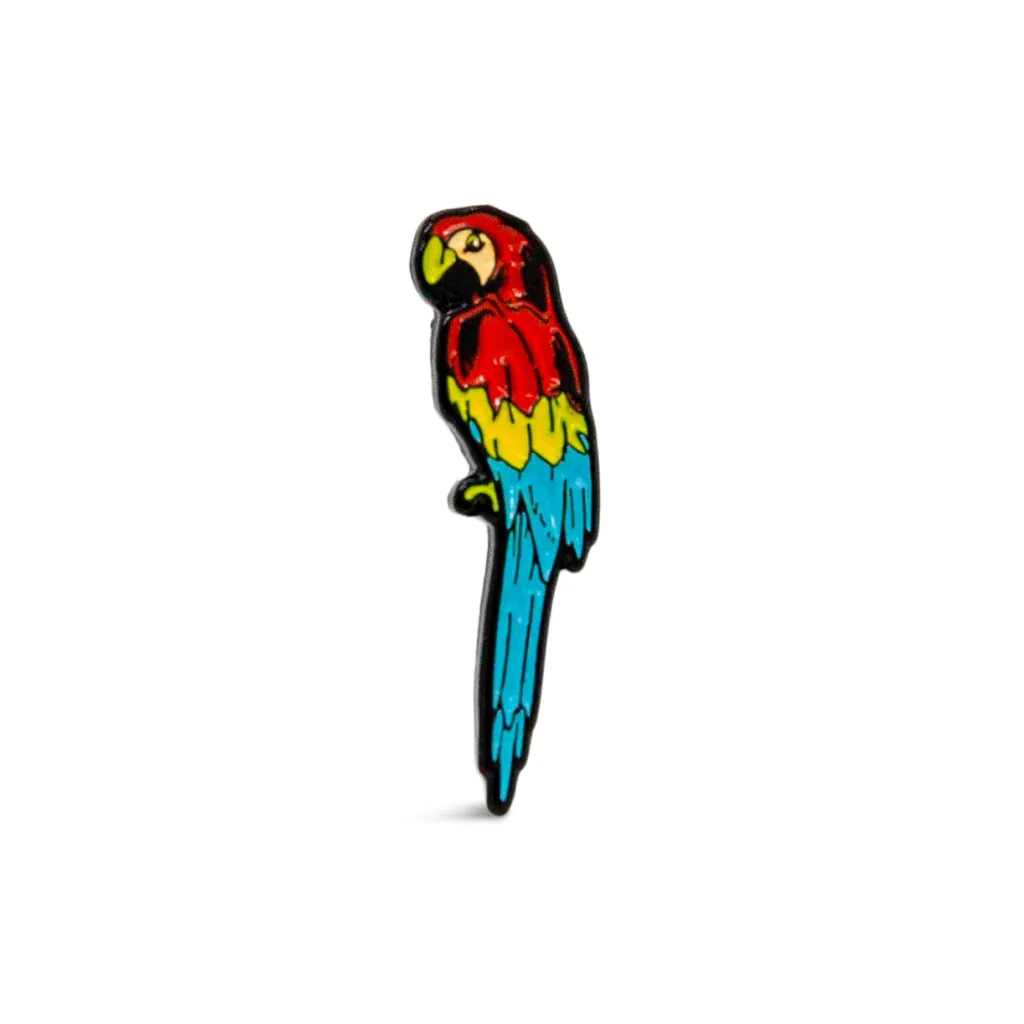 Boston Scally The Parrot Cap Pin sold by Boston Scally