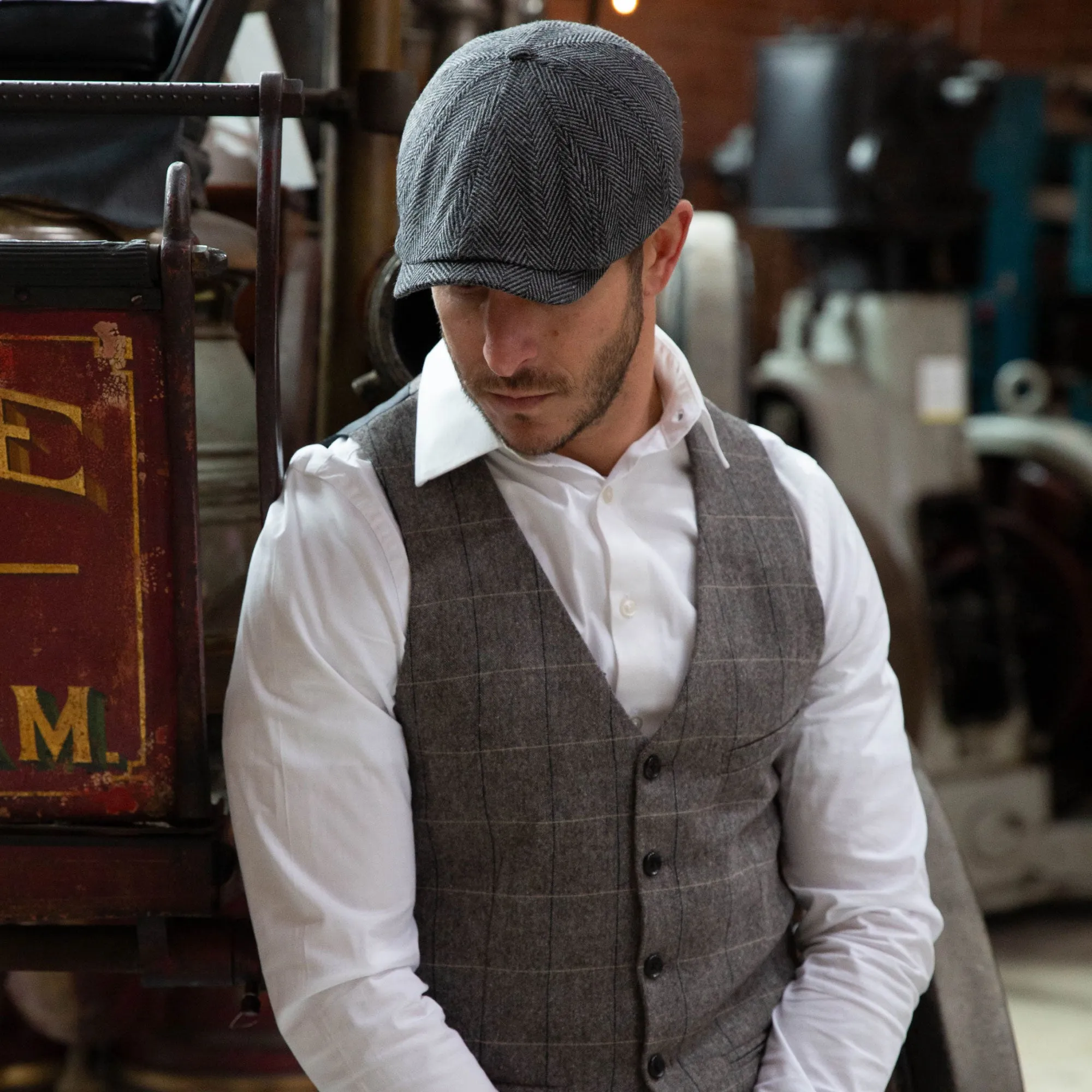 The Baker Boy Boston Scally Cap - Grey sold by Boston Scally product image thumbnail 3