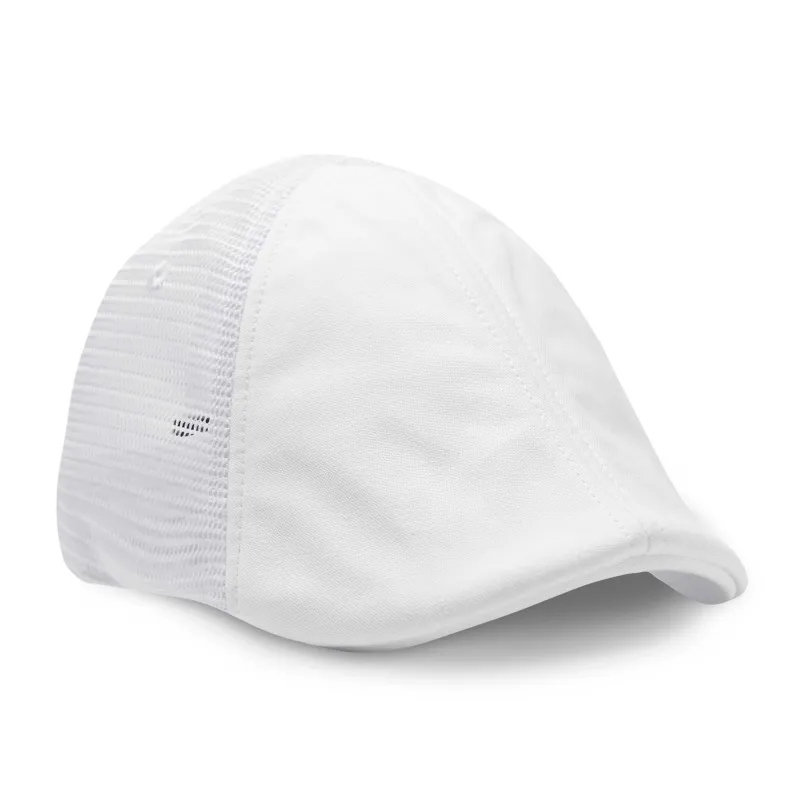 The Mesh Trucker Boston Scally Cap - White with White sold by Boston Scally